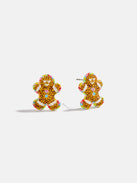 Catch Me If You Can Gingerbread Earrings - Gingerbread Man
