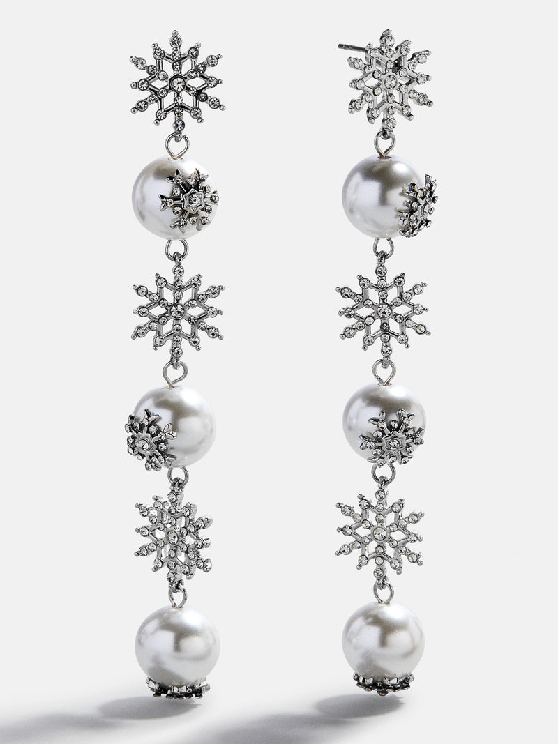 Snow And Behold Drop Earrings - Snowflake