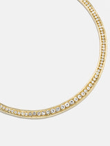 BaubleBar Olivia Collar Necklace - Gold/Pavé -
Gold chains with crystals