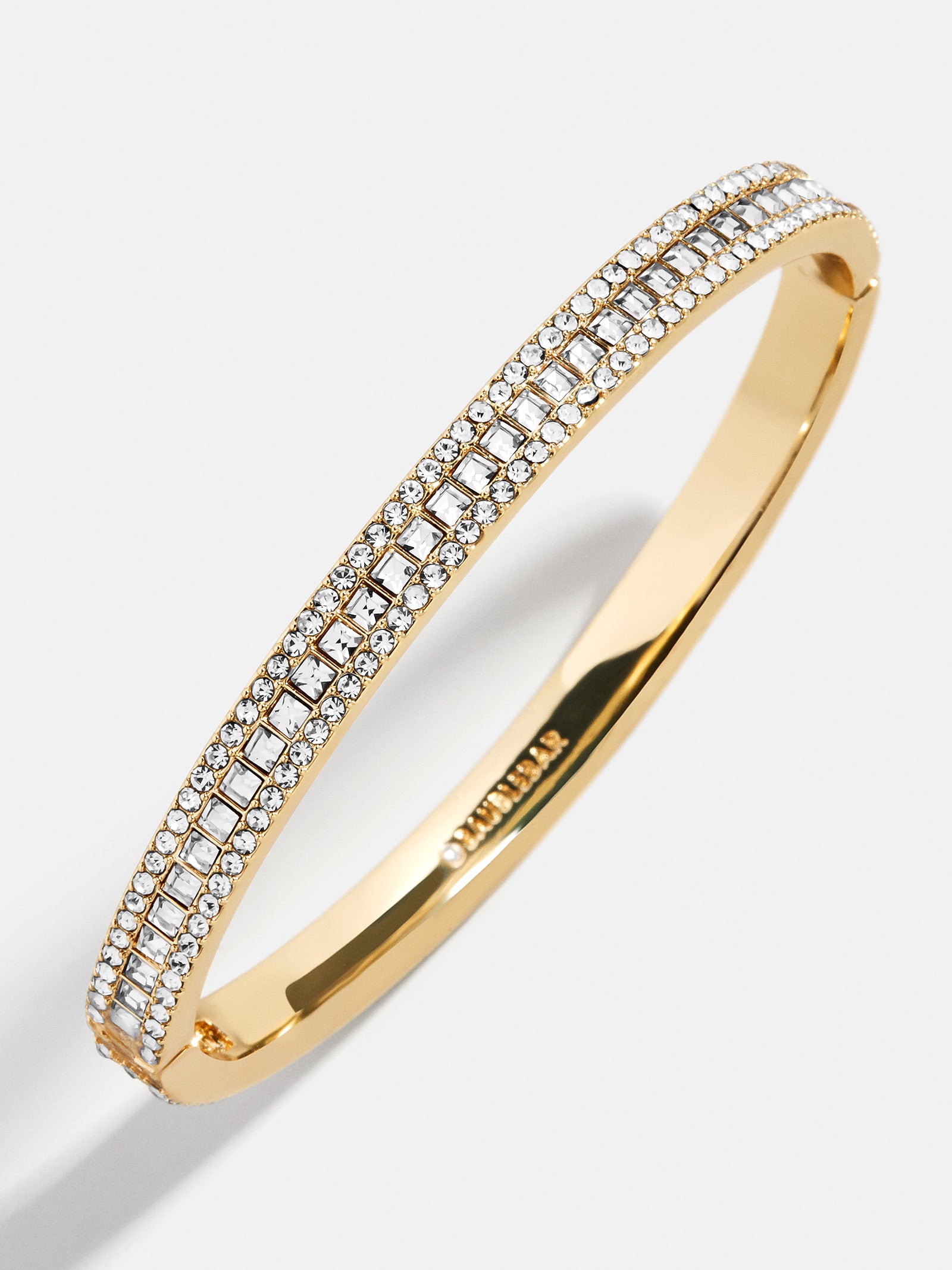Helena Crystal Hinge Bangle - Gold/Pavé – 20% OFF ONE WEEK ONLY