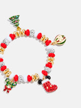 BaubleBar Disney Mickey Mouse Christmas Charm Bracelet - Red/Green - 
    Disney beaded bracelet