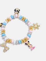BaubleBar Disney Mickey Mouse & Minnie Mouse Nutcracker Charm Bracelet - Pink/Blue - 
    Beaded bracelet with charms