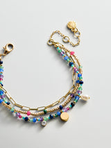 BaubleBar Rowan Semi-Precious Layered Bracelet - Positano -
3-in-1 chains for bracelet stack