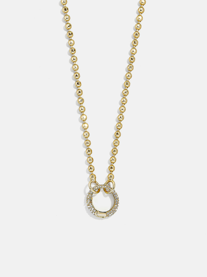 Cluster Charm Necklace Chain - Ball Chain & Charm Ring