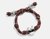BaubleBar Silver -
Initial waterproof paracord bracelet