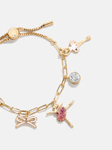 BaubleBar En Pointe Kids’ Charm Bracelet - Ballet -
Gold paperclip chain with charms