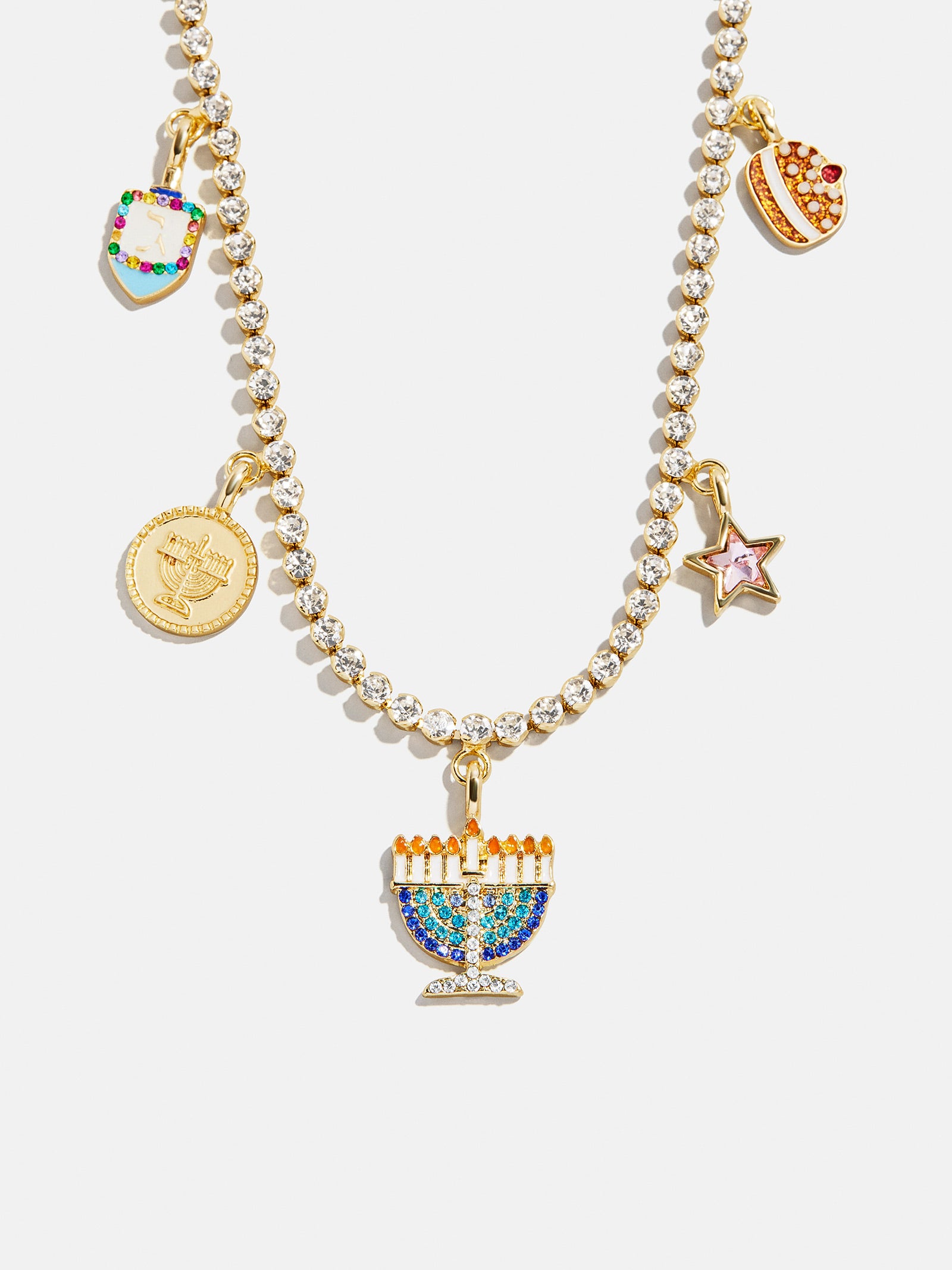 Happy Hanukkah Kids' Charm Necklace - Menorah
