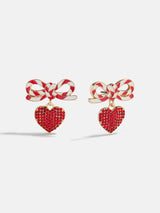 BaubleBar Holiday Crush Kids’ Earrings - Heart - 
    Holiday heart earrings