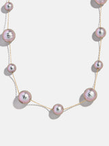 BaubleBar Blair Pearl Necklace - Tahitian Pearl Collar -
Gold chain necklace