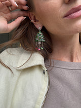 BaubleBar Disney Mickey Mouse Christmas Tree Statement Earrings - Christmas Tree - 
    Disney holiday earrings