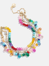 BaubleBar Disney Mickey Mouse Semi-Precious Layered Bracelet - Multi -
Beaded bracelet for stacking