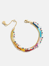 BaubleBar Rowan Semi-Precious Layered Bracelet - Lisbon -
3-in-1 chains for bracelet stack