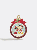 BaubleBar Disney Mickey & Minnie Mouse Reversible Christmas Pin - Mickey Mouse & Minnie Mouse - 
    Disney collectible pin