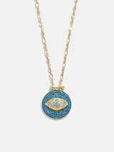 BaubleBar Evil Eye Pendant Necklace - Gold/Blue -
Gold hera chain with pendant
