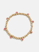 BaubleBar Birthstone Pisa Bracelet - Rose -
Gold beaded bracelet for stacking