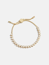 BaubleBar Brooke Tennis Bracelet - Heart Stone -
Gold tennis bracelet for stacking