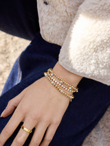 BaubleBar Brooke Tennis Bracelet - Heart Stone -
Gold tennis bracelet for stacking