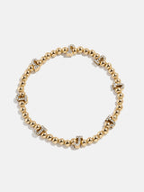 BaubleBar Gold/Pavé Repeating Initial Pisa Bracelet - J -
Beaded bracelet for stacking