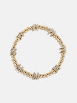 BaubleBar Gold/Pavé Repeating Initial Pisa Bracelet - M -
Beaded bracelet for stacking