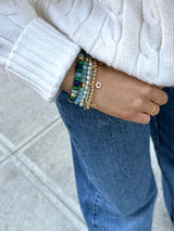 BaubleBar Peace of Mind Semi-Precious Bracelet - Star of David -
Beaded bracelet for stacking