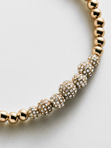 BaubleBar Pavé Pisa Bracelet - Centered Row Pavé -
Beaded bracelet for stacking