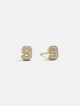 BaubleBar Varsity Number Custom Stud Earrings - Gold Single Digit -
20% Off Custom: Early Black Friday Access