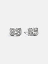BaubleBar Varsity Number Custom Stud Earrings - Silver Double Digit -
20% Off Custom: Early Black Friday Access