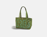 BaubleBar Turquoise -
Personalized canvas tote bag with custom embroidered initials