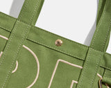 BaubleBar Custom Alpha Tote - Olive Green -
Personalized canvas tote bag with custom embroidered initials