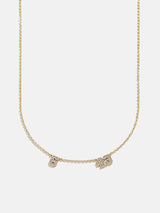 BaubleBar Varsity Number Custom Necklace - Two Gold Stations - 
    25% Off Custom Gifts: The Annual Custom Event