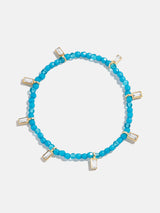BaubleBar Crystal Beaded Bracelet - Aqua -
Stretch bracelet for stacking