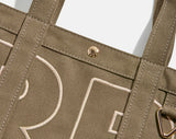 BaubleBar Solid Custom Alpha Tote - Mushroom Taupe -
Personalized canvas tote bag with custom embroidered initials