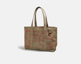 BaubleBar Cherry Red -
Personalized canvas tote bag with custom embroidered initials