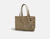 BaubleBar Desert Tan -
Personalized canvas tote bag with custom embroidered initials