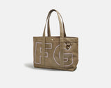 BaubleBar Lilac -
Personalized canvas tote bag with custom embroidered initials