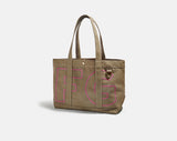 BaubleBar Hot Pink -
Personalized canvas tote bag with custom embroidered initials