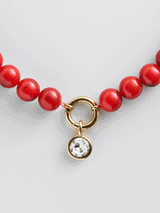 BaubleBar Janette Beaded Ring Necklace - Carnelian -
Resin charm necklace