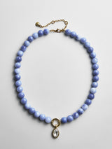BaubleBar Janette Beaded Ring Necklace - Sodalite -
Resin charm necklace
