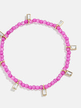 BaubleBar Crystal Beaded Bracelet - Magenta -
Stretch bracelet for stacking