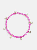 BaubleBar Crystal Beaded Bracelet - Magenta -
Stretch bracelet for stacking