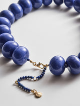 BaubleBar Joan Semi-Precious Necklace - Lapis -
Lapis chunky bead necklace