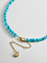 BaubleBar Mini Semi-Precious Custom Necklace - Turquoise -
Personalized name necklace