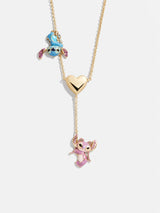 BaubleBar Disney Lilo & Stitch Dynamic Duo Lariat Necklace - Disney Stitch -
Disney gold Y necklace