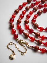 BaubleBar Charlotte Beaded Necklace - Red Jasper -
Long beaded necklace for layering