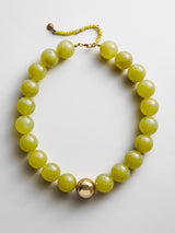 BaubleBar Jane Beaded Necklace - Olive Jade -
Chunky statement necklace