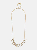 BaubleBar Organic Letter Custom Necklace - Gold/Pavé - 
    Get Gifting Early: 20% Off Custom