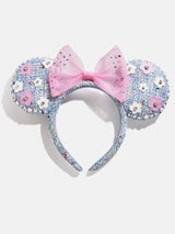 BaubleBar Disney Minnie Mouse Tweed Flower Ears Headband - Minnie Mouse Tweed Flower Ears -
Blue Disney Ears