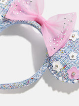 BaubleBar Disney Minnie Mouse Tweed Flower Ears Headband - Minnie Mouse Tweed Flower Ears -
Blue Disney Ears