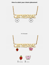 BaubleBar Waterproof Kids’ Custom Nameplate Charm Necklace - Gold - 
    25% Off Custom Gifts: The Annual Custom Event