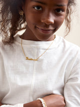 BaubleBar Waterproof Kids’ Custom Nameplate Necklace - Cursive -
Childrens name necklace